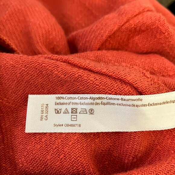 Free People More Than a Mini Dress Coral Orange Gauze Cotton Small Boho Beach - Picture 12 of 12